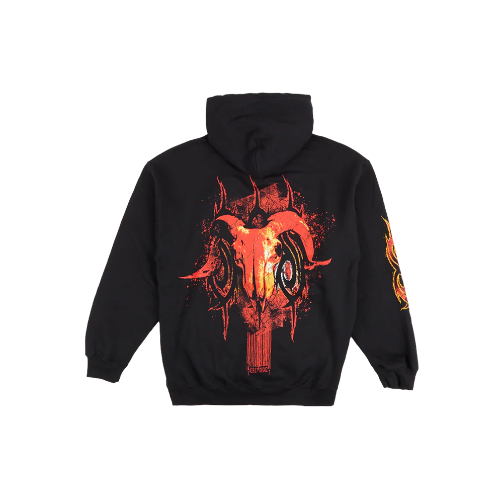 9 Square Pullover Hoodie (Black) - Image 2