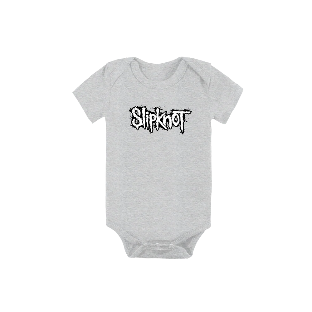 Splatter Logo Gray Onesie